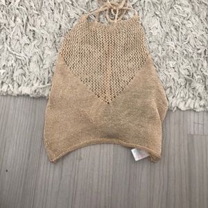 Pretty little thing never worn metallic halter top